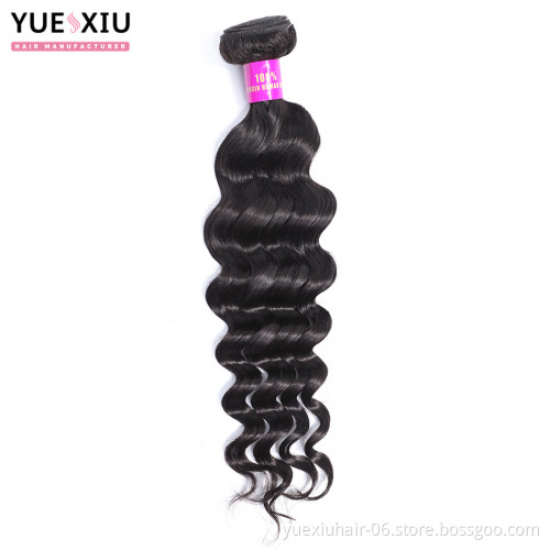 10A Brazilian Virgin Hair Bundles Bouncy Curly Loose Deep Wave 100% Cuticle Aligned Wholesale Human Hair Weave funmi hair